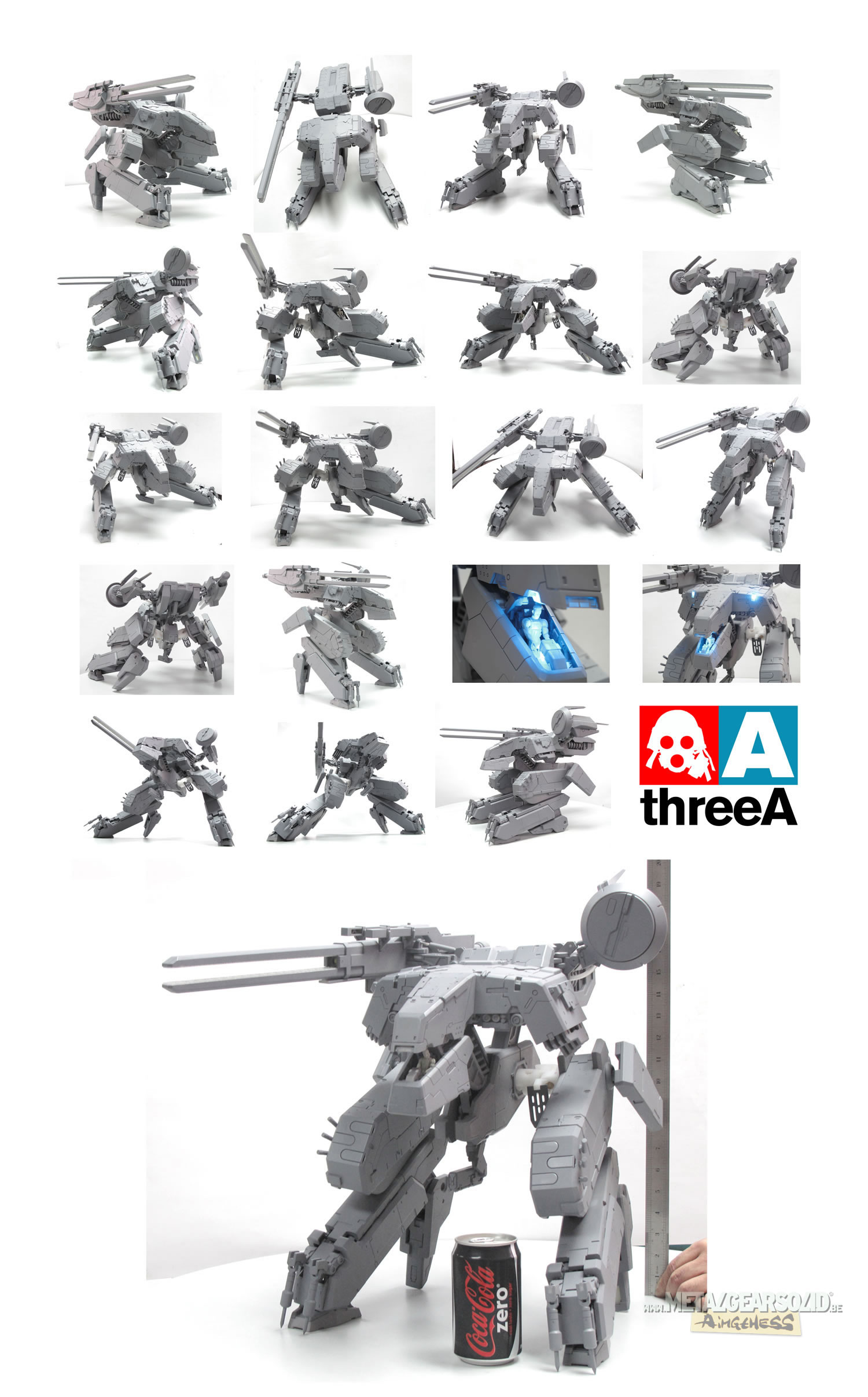 ThreeA Figurine de Metal Gear Rex est finie ! Attention les yeux !