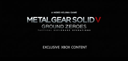 Metal Gear Solid V Ground Zeroes : Du contenu exclusif sur Xbox One et Xbox 360