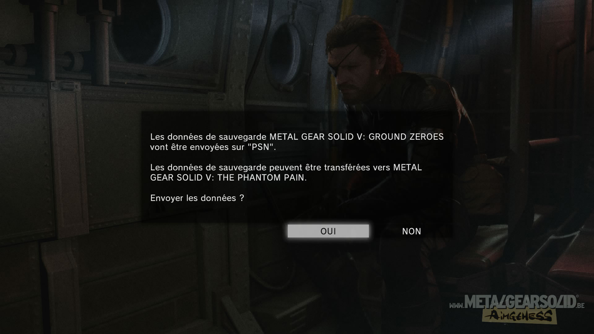 Une MJ pour envoyer sa sauvegarde de MGSV Ground Zeroes vers The Phantom Pain