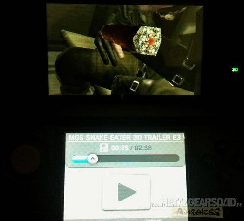 Trailer de Metal Gear Solid Snake 3D sur 3DS
